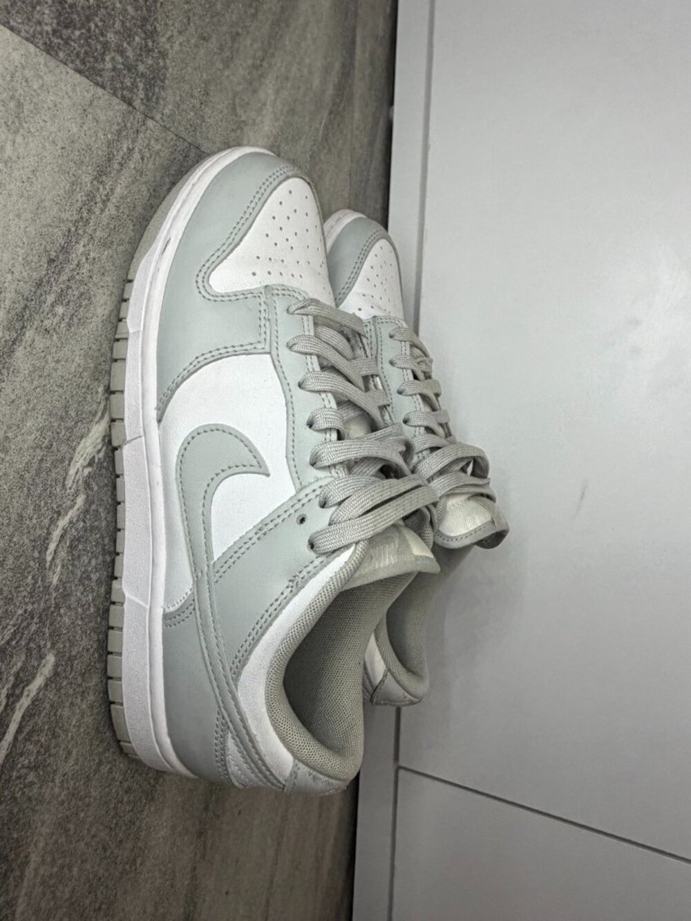 Nike Dunk Low White and Smoke Grey Men's Size 8